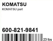 Komatsu Engine Alternator A 600-821-9841 (6008219841)